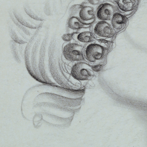 Drawing, Female Head, Right Profile: Livia, 1930–32