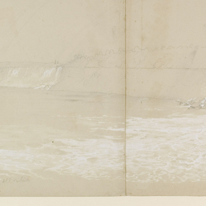 Drawing, The Niagara Falls, September or October 1856
