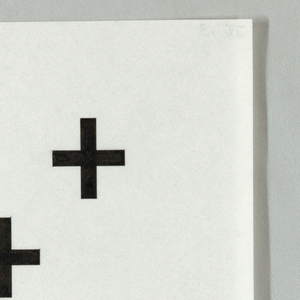 Drawing, Design for Printed Textile - "Crosses", 1961