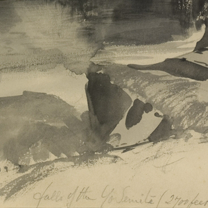 Drawing, Falls of Yosemite, 1872