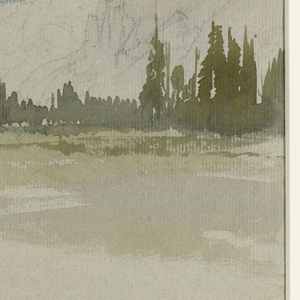 Drawing, The Tetons, Idaho, 1879