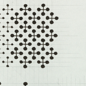 Drawing, Textile Designs: Jacks, Seeds, Trispot, 1961