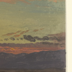 Drawing, Hudson Valley in Winter, Looking Southwest from Olana, 1870–80