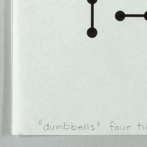 Drawing, Design for Printed Textile- "Dumb Bells", 1961