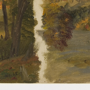 Drawing, Five Studies of Autumn Landscape, possibly Vermont, October 1865