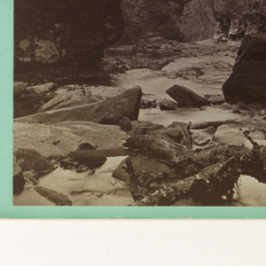 Stereoview, In the Ravine above Bastion Falls, The Catskills, New York, No.260 from the second series of Catskill Mountain Scenery, 1860–80