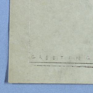 Print, Greetings from Gustav Jensen