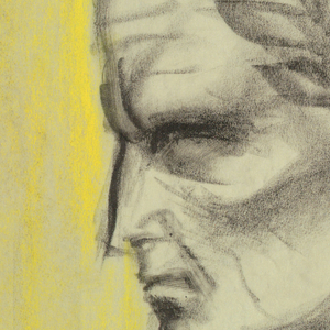 Drawing, The Rise of Rome: Head of a Man Facing Left, 1930–32