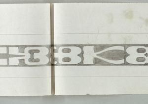 Drawing, Textile Design: Numberstripe, no. 2265, 1966