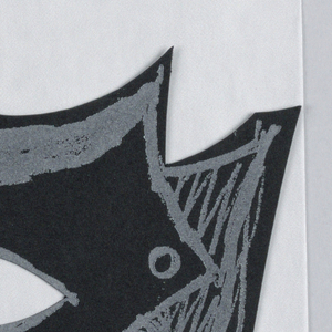 Paper Mask, Halloween greeting card