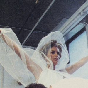 Advertisement, Isaac Mizrahi: Model in bridal dress, 1990s