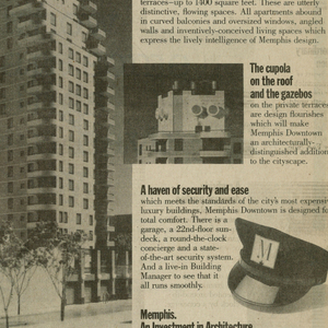 Advertisement, Memphis (Condominiums):  New York Times Advertisement, September 22, 1985