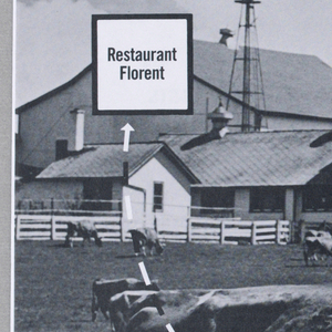 Advertisement, Restaurant Florent:  Food Cycle/ Five Stages, 1987