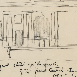 Drawing, Grand Central Terminal, New York, NY: Design for Façade, 1910