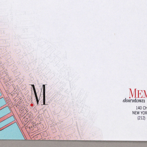 Letterhead, Memphis (Condominiums): Letterhead, ca. 1985