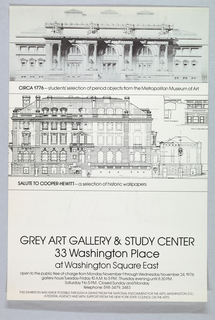 Print, Circa 1776 and Salute to Cooper-Hewitt
