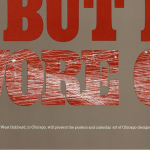 Poster, I was born quite modest but it wore off, 1978