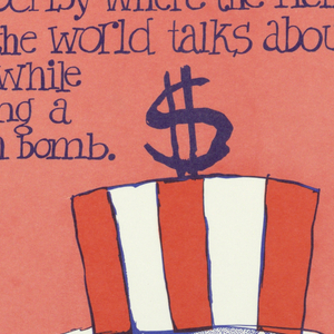 Poster, Ugly Americanism, ca. 1980