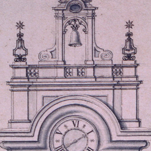 Drawing, Elevation of a Tower, 1753