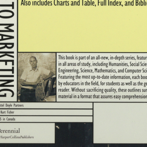 Book Cover, HarperCollins College Outline: Introduction to Marketing, 1991–92
