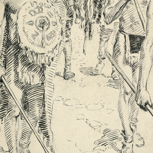Drawing, The Triumphal Return of Columbus to Spain