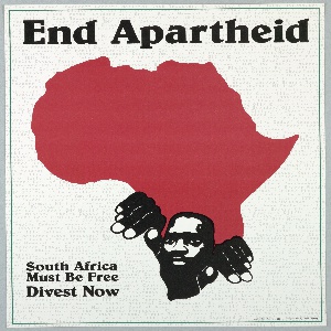 Poster, End Apartheid, 1985