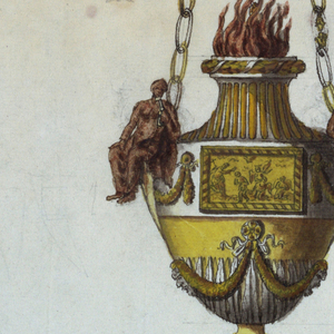 Drawing, Altar Lamp, 1800–1825