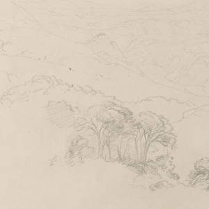 Drawing, Landscape Composition: Suggested by Scenery on the Road Between Paso, Colombia and Quito, Ecuador., August 26, 1853