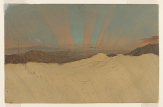 Drawing, Sunbeams at Twilight, Jamaica