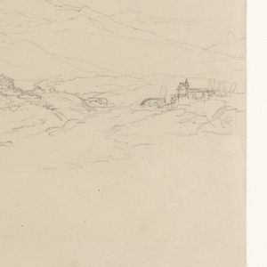 Drawing, Smoke Rising from Cotopaxi Volcano, Ecuador, 1857