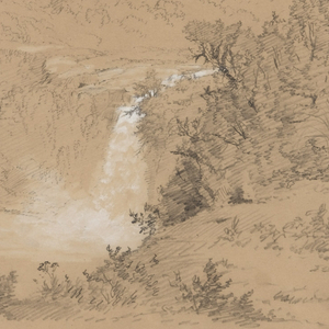 Drawing, Waterfalls Near The Hacienda, Chillo, Ecuador, June 26, 1857