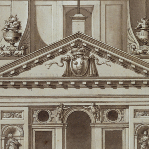 Drawing, Elevation of a Domed Chur, ca. 1780