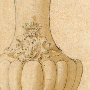 Drawing, Design for a Vase, 19th century