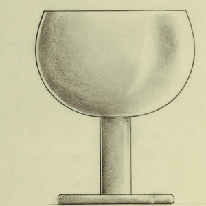 Drawing, Three goblets