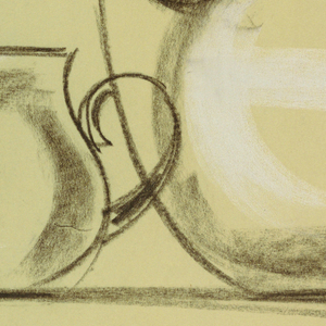 Drawing, Coffee pot, cream pitcher