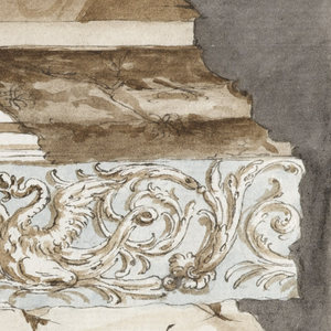 Drawing, Fragment of Entablature in the Classical Style, ca. 1770–90