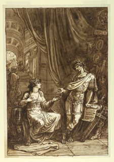 Drawing, Cleopatra Pleading with Caesar