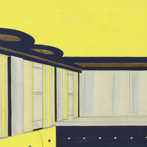 Drawing, Perspective of Bar Side, Penthouse Club, 1946, 1946