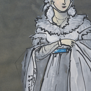 Drawing, Costume Design: Deborah, for A Touch of the Poet, 1958