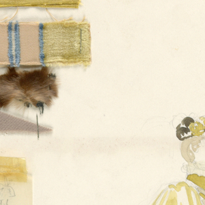 Drawing, Costume Design: Nora, Act I, for A Doll