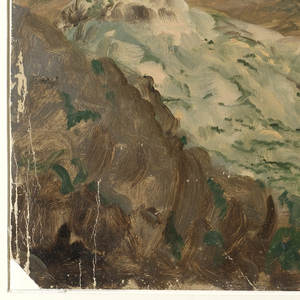 Drawing, Mount Pentelicus, Greece, April 1869