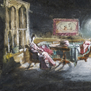 Drawing, Set Design: "More Stately Mansions"