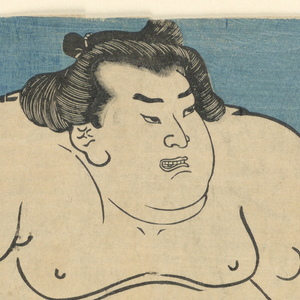 Print, The sumo wrestler Koyanagi Tsunekichi, ca. 1840