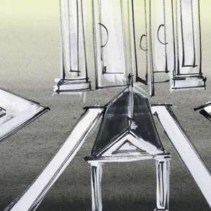 Drawing, Sketch for television, 1959