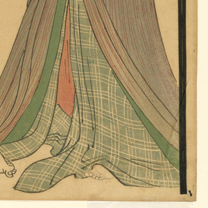 Woodblock Print, Catching a mouse, ca. 1800