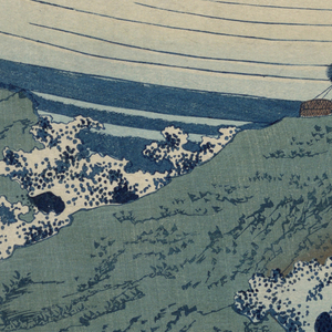 Print, Fishermen, from the serie, 1823–29