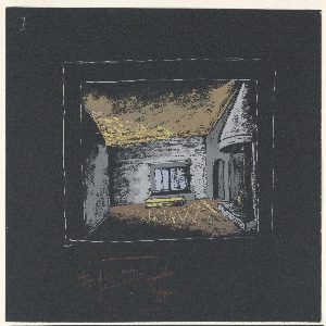 Drawing, Stage Design: Alternative Set for Act I, Scene 1, for Gordon Daviot