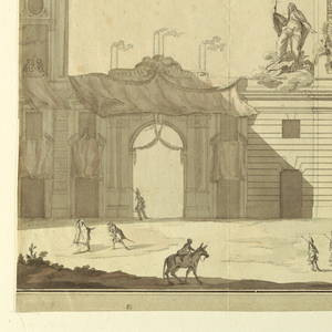Drawing, Cardinal Pamphili Villa,