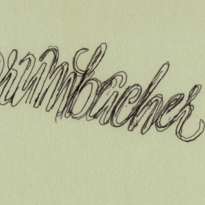 Drawing, Concept Sketch for Grumbacher Logo