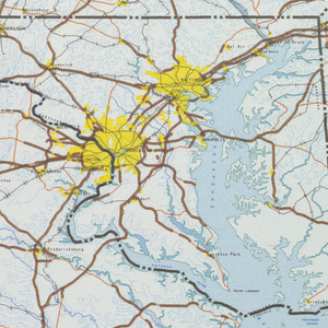 Map, Map of Maryland, Virginia